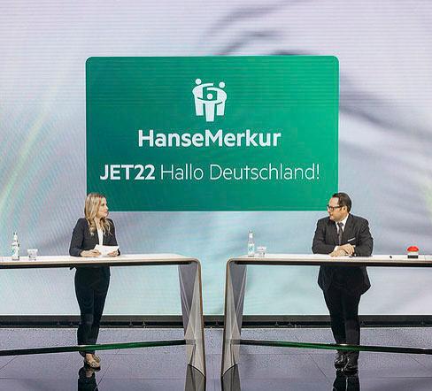 Julia Fischer und Eric Bussert bei der JET22 'Hallo Deutschland'