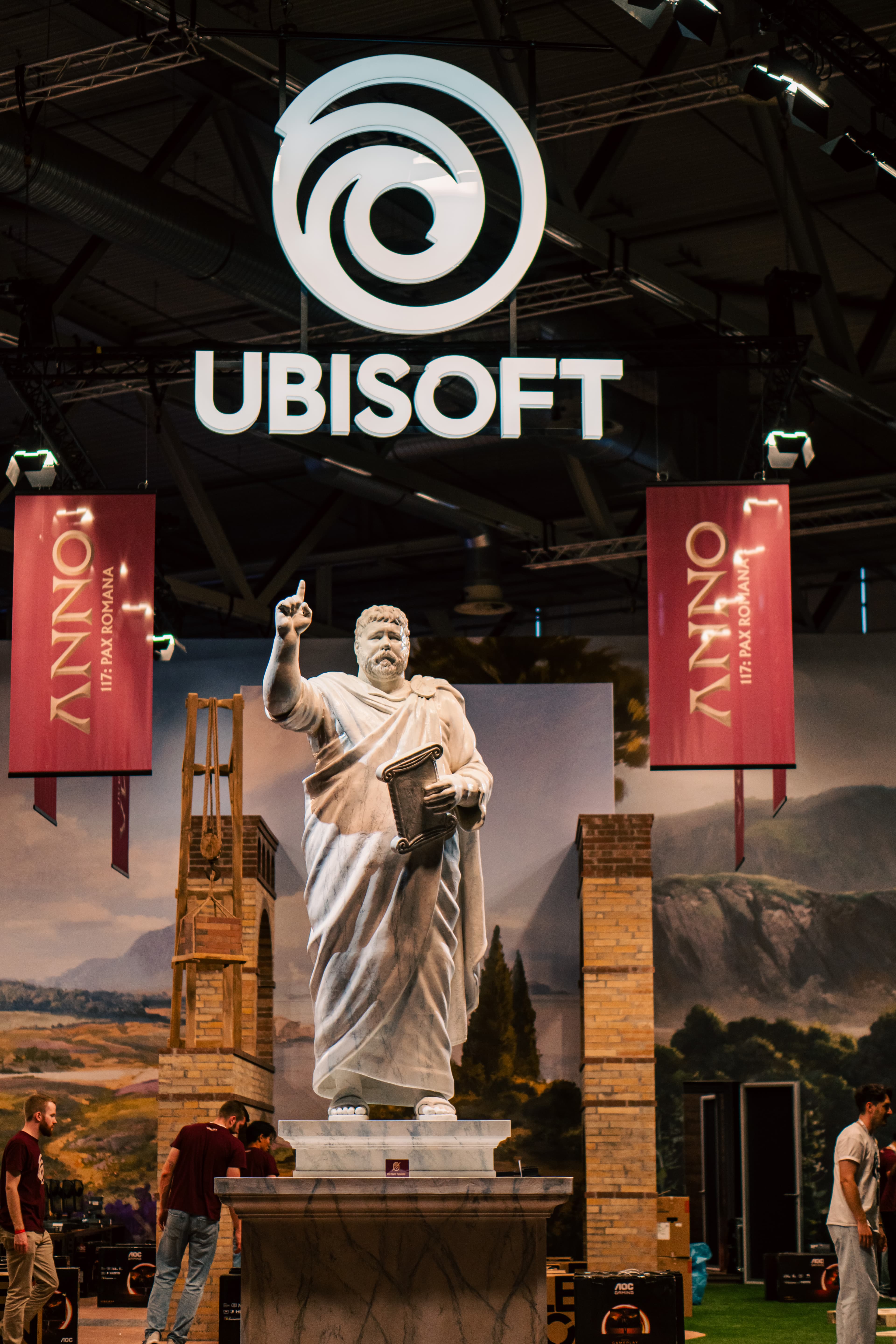 Der als "Best Booth" ausgezeichnete Stand von Anno 117 Pax Romana auf der Gamescom 2025 in Köln